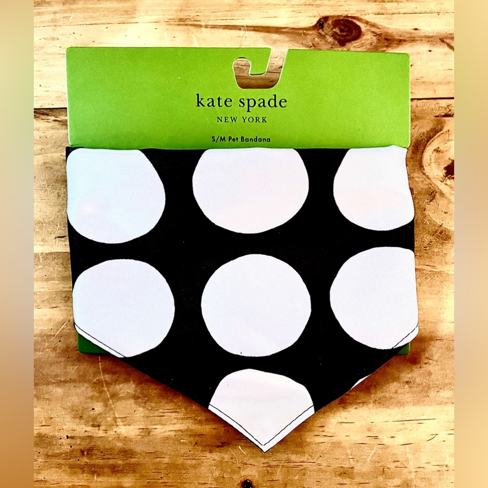 NWT • Kate Spade • New York • Art Dots • Dog • Bsndana